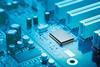 Electronic circuit board with processor 102660842 copy