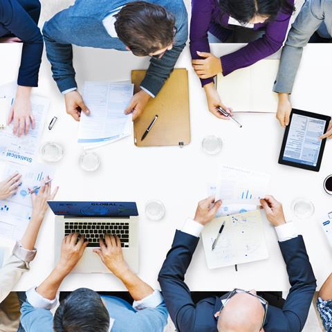 Diverse business meeting